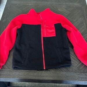 Jumping Beans Red Fleece Jacket, Boys Size 8, Sporty Black & Red Fall, school